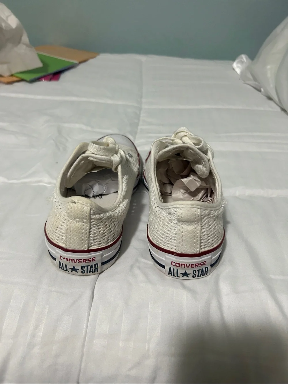 Converse Women's Low-Top Canvas Sneakers in white